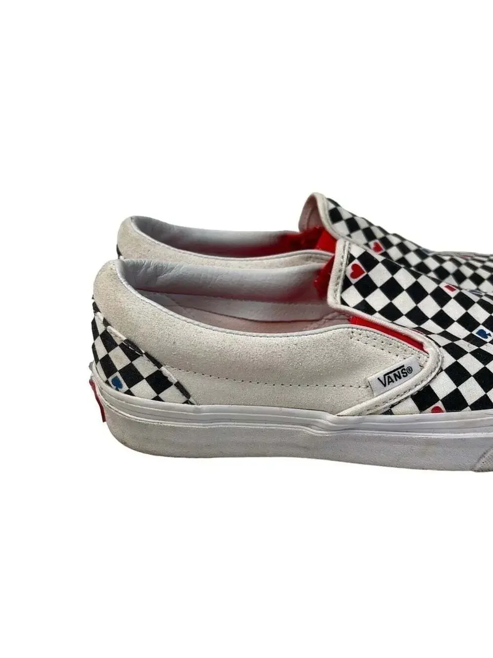 Vans Checkerboard Playing Card Slip On Sneakers Womens 7 Mens 5.5 Rare